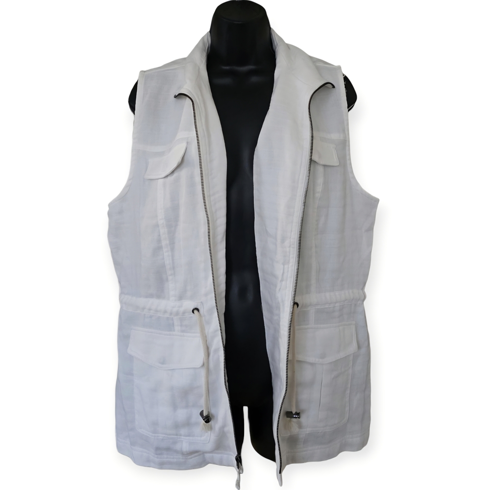 ❤️ Merona White Sleeveless Vest Jacket☆